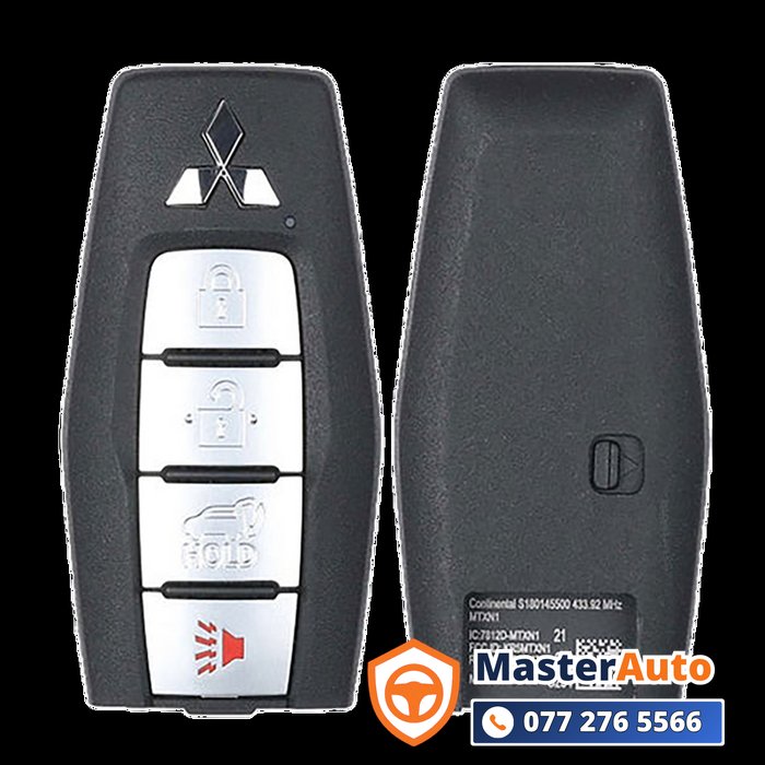 Chìa khóa xe Mitsubishi smart key và remote điều khiển